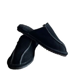 NWT Bearpaw Men's Pierre Black Slip on Slipper - size 9